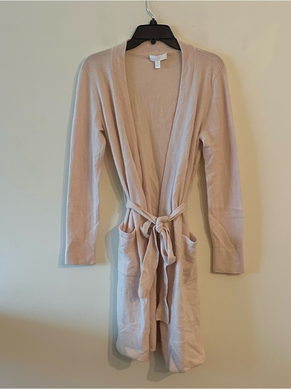READ FLAWED The White Company Sleep Cashmere Robe Lounge Baby Pink S